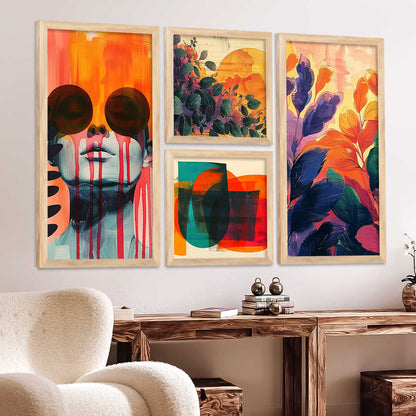 kotart Modern Art Home Decoration Painting Abstract Paintings With Frame For Living Room Bed Room Hotel Wall Decor