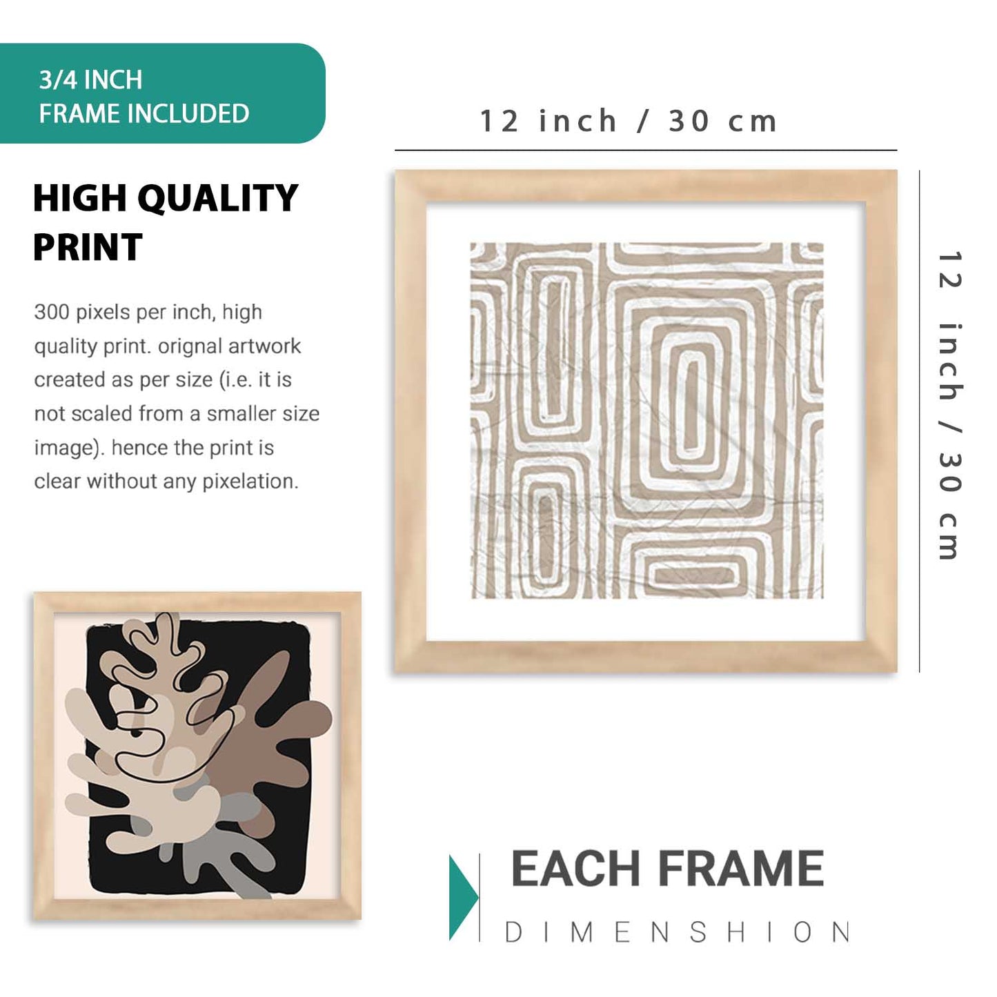 kotart Decorative Modern Big Size Wall Art Home Dacor Abstract Painting poster With Frame For Living Room Bed Room Hotel Wall Decor