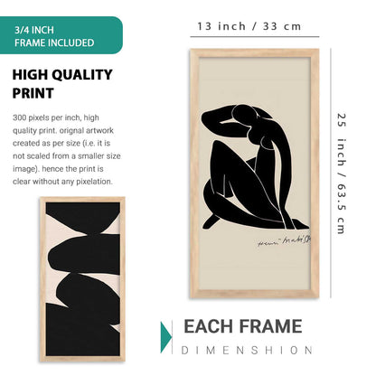 kotart Decorative Modern Big Size Wall Art Home Dacor Abstract Painting poster With Frame For Living Room Bed Room Hotel Wall Decor