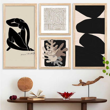 kotart Decorative Modern Big Size Wall Art Home Dacor Abstract Painting poster With Frame For Living Room Bed Room Hotel Wall Decor