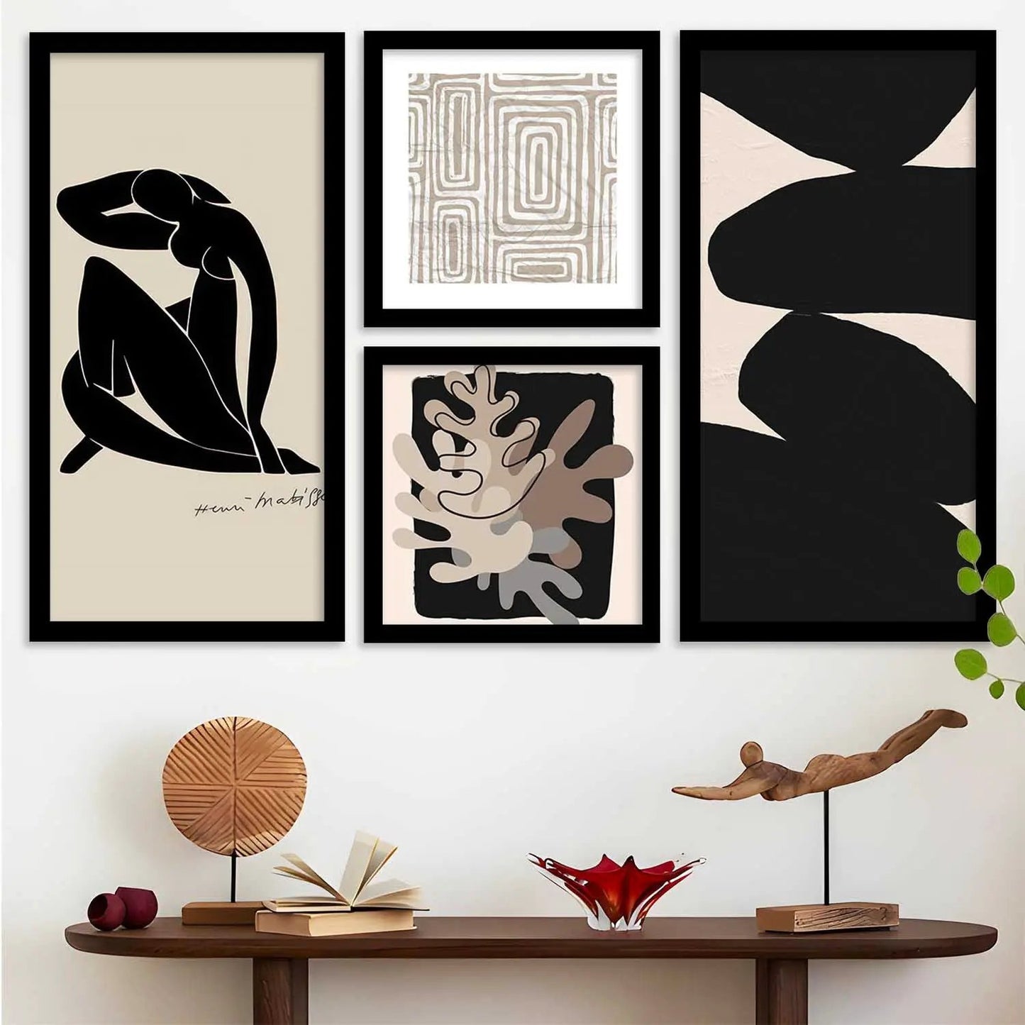 kotart Decorative Modern Big Size Wall Art Home Decor Abstract Painting poster With Frame For Living Room Bed Room Hotel Wall Decor