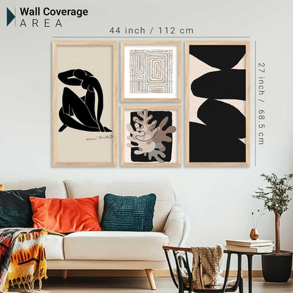 kotart Decorative Modern Big Size Wall Art Home Dacor Abstract Painting poster With Frame For Living Room Bed Room Hotel Wall Decor