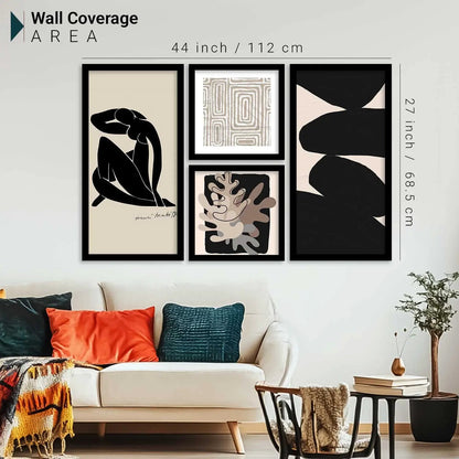 kotart Decorative Modern Big Size Wall Art Home Decor Abstract Painting poster With Frame For Living Room Bed Room Hotel Wall Decor