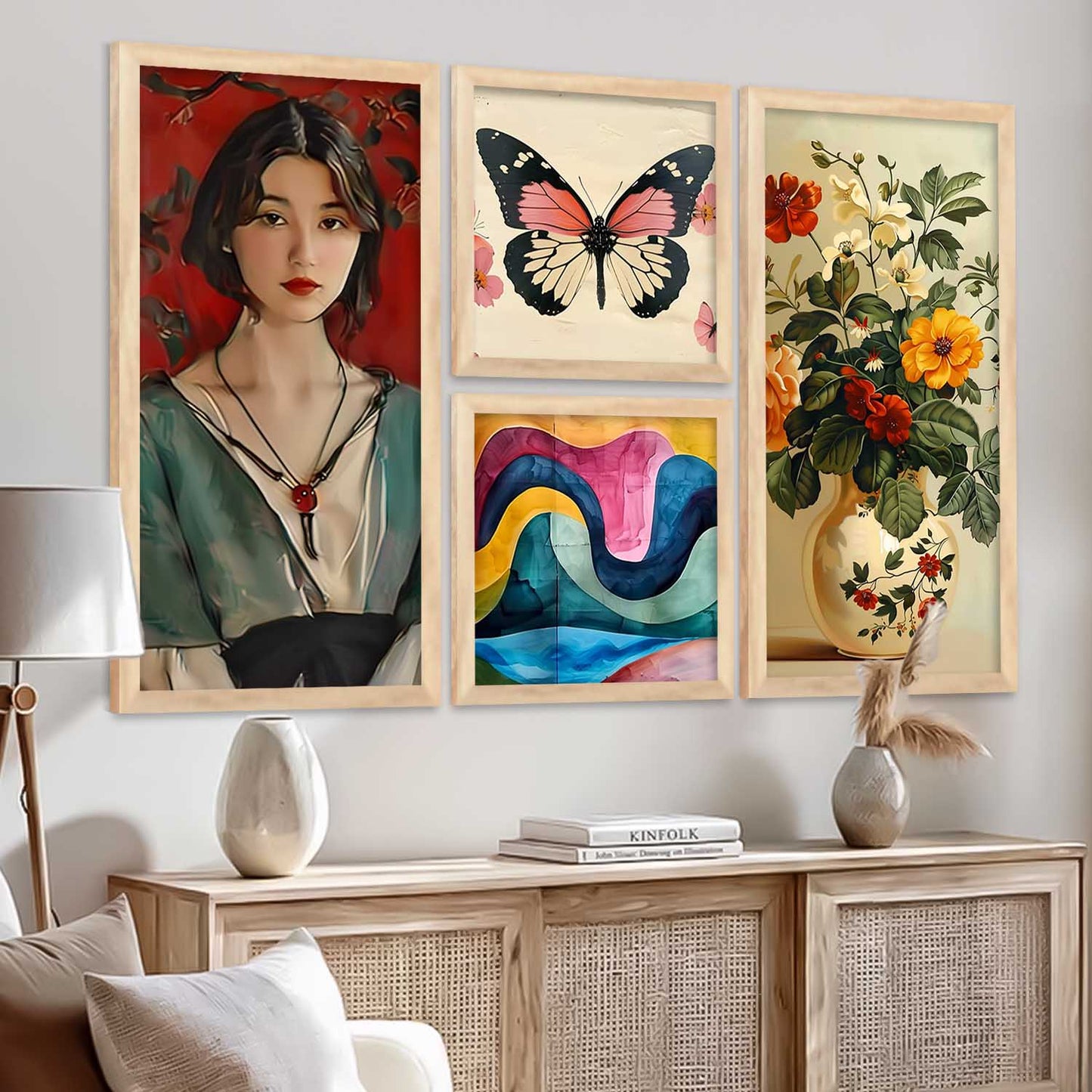 kotart Decorative Modern Wall Art Print With Frame Abstract Paintings For Living Room Bed Room Hotel Wall