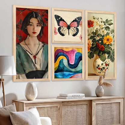 kotart Decorative Modern Wall Art Print With Frame Abstract Paintings For Living Room Bed Room Hotel Wall