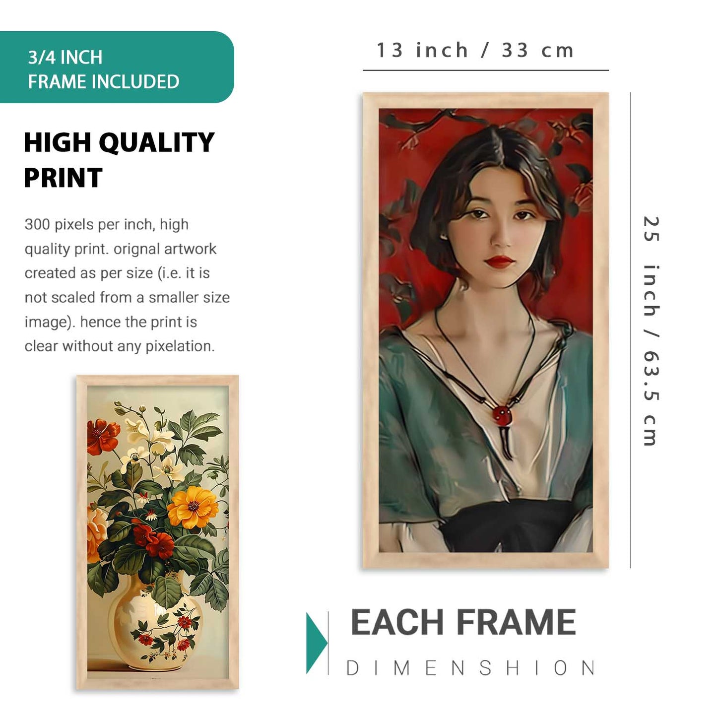 kotart Decorative Modern Wall Art Print With Frame Abstract Paintings For Living Room Bed Room Hotel Wall