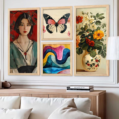 kotart Decorative Modern Wall Art Print With Frame Abstract Paintings For Living Room Bed Room Hotel Wall