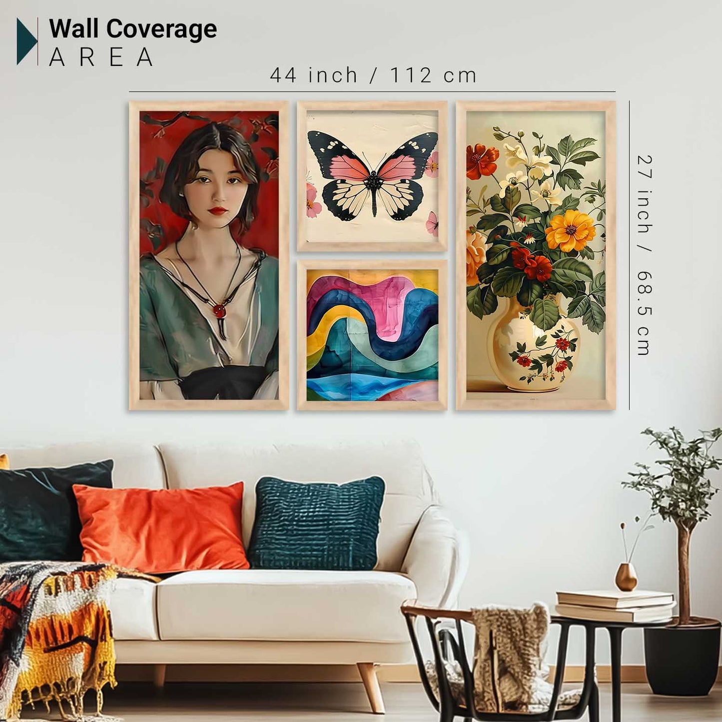 kotart Decorative Modern Wall Art Print With Frame Abstract Paintings For Living Room Bed Room Hotel Wall