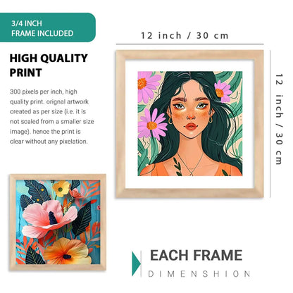 kotart  Modern Big Size Wall Art Home Painting Decoration Floral Paintings With Frame For Living Room Bed Room Hotel Wall Decor