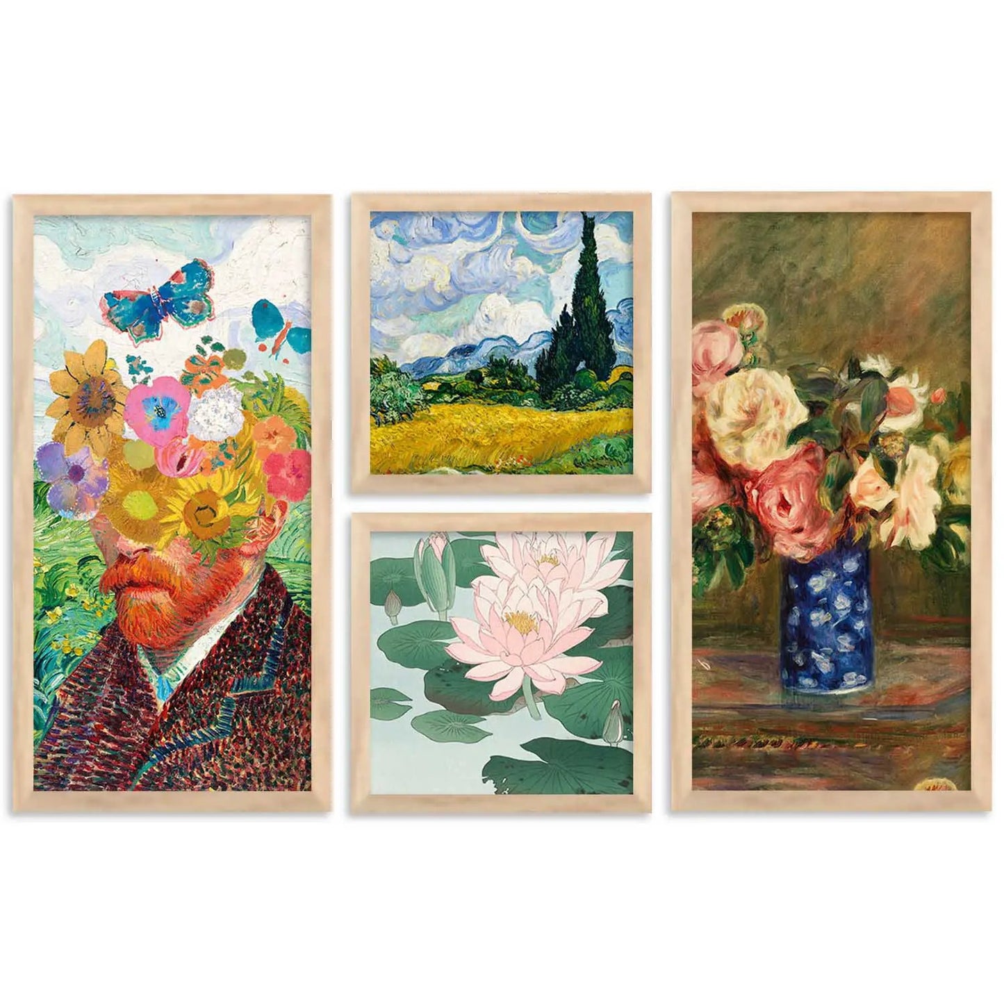 kotart Painting Modern Big Size Wall Art Home Decoration Paintings With Frame For Living Room Bed Room Hotel Wall Decor