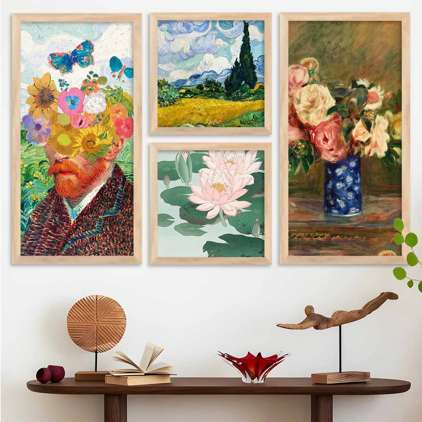 kotart Painting Modern Big Size Wall Art Home Decoration Paintings With Frame For Living Room Bed Room Hotel Wall Decor