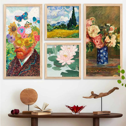 kotart Painting Modern Big Size Wall Art Home Decoration Paintings With Frame For Living Room Bed Room Hotel Wall Decor