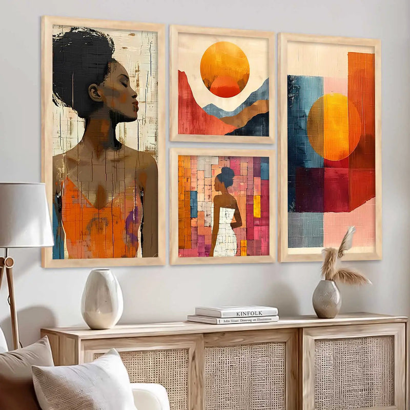 kotart Modern Big Size Wall Art Home Dacor Abstract Painting Decorative  poster With Frame For Living Room Bed Room Hotel Wall Decor