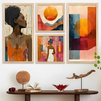 kotart Modern Big Size Wall Art Home Dacor Abstract Painting Decorative  poster With Frame For Living Room Bed Room Hotel Wall Decor