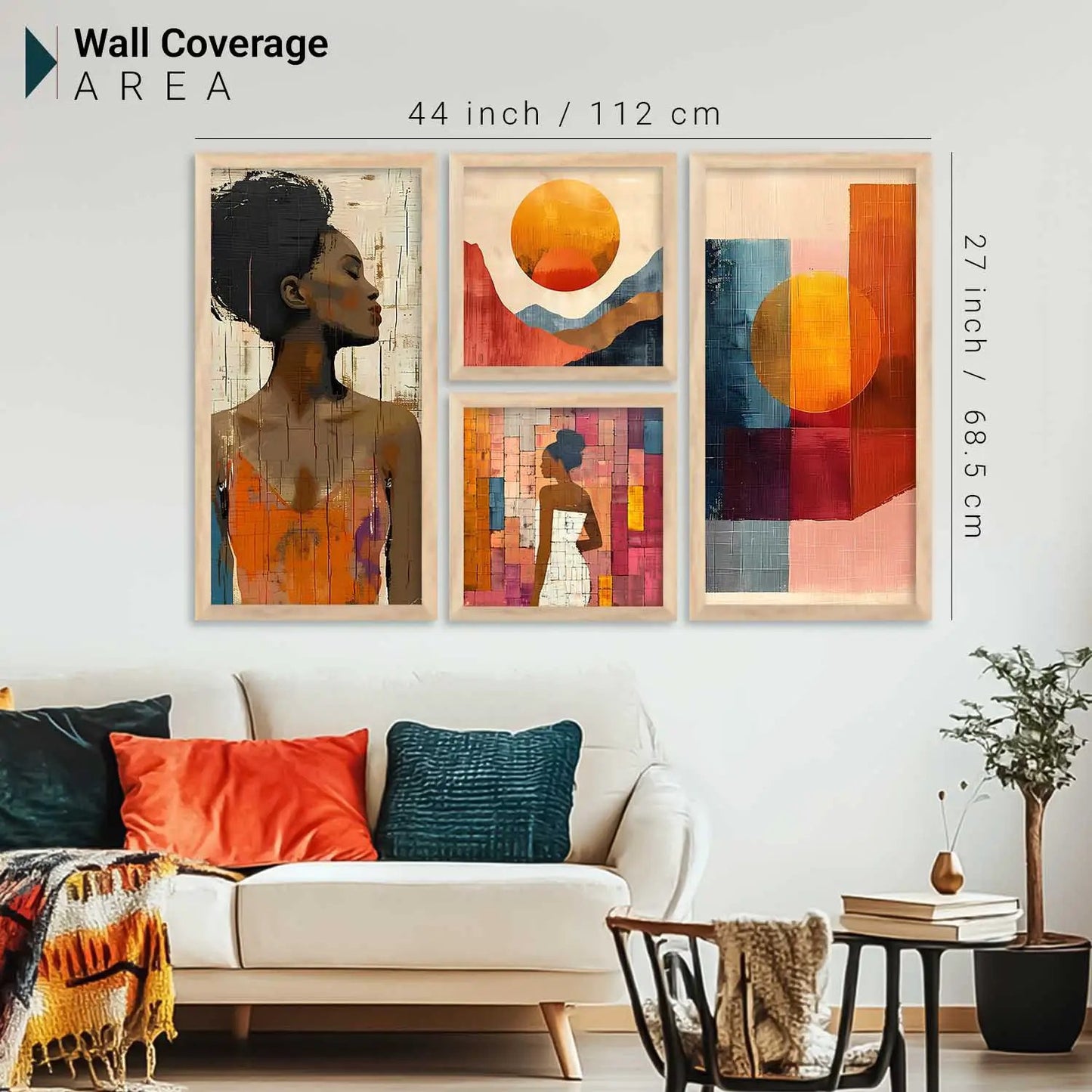 kotart Modern Big Size Wall Art Home Dacor Abstract Painting Decorative  poster With Frame For Living Room Bed Room Hotel Wall Decor