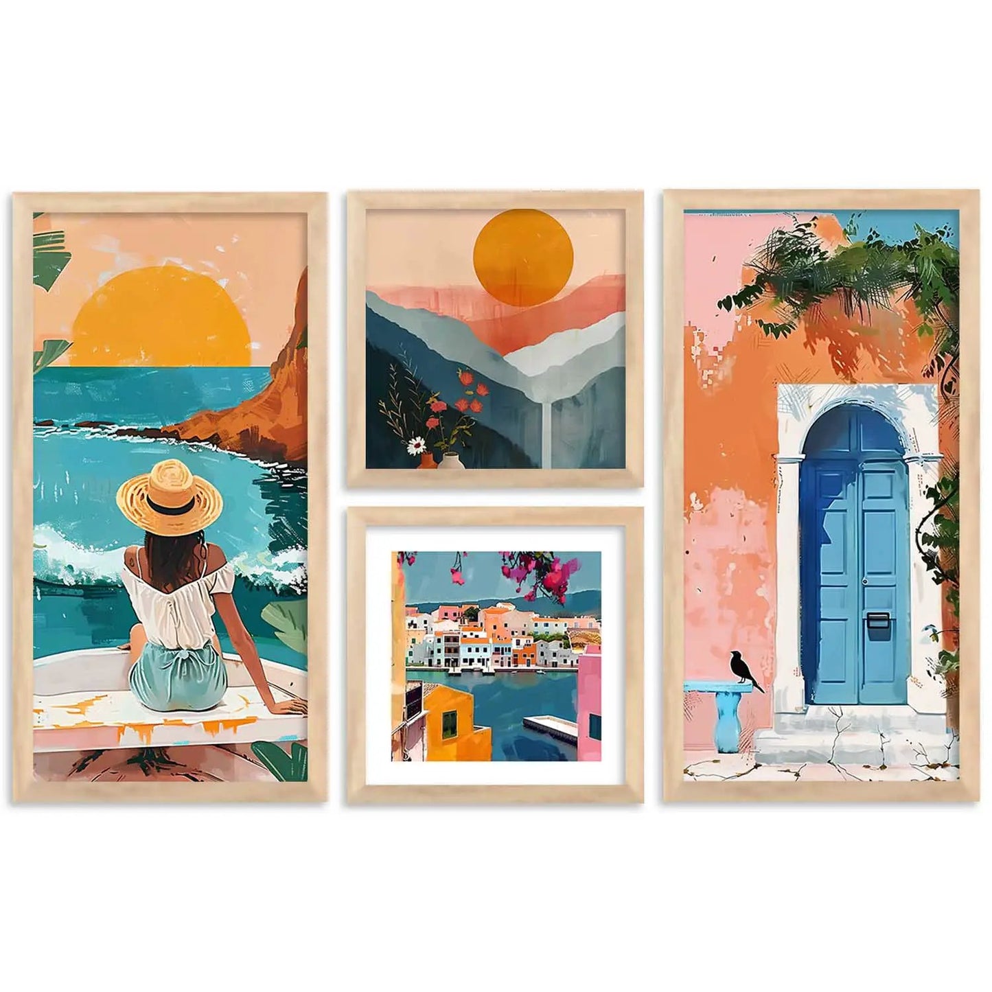 kotart Modern Big Size Art Home Decoration  Paintings With Frame For Living Room Bed Room Hotel Wall Decor