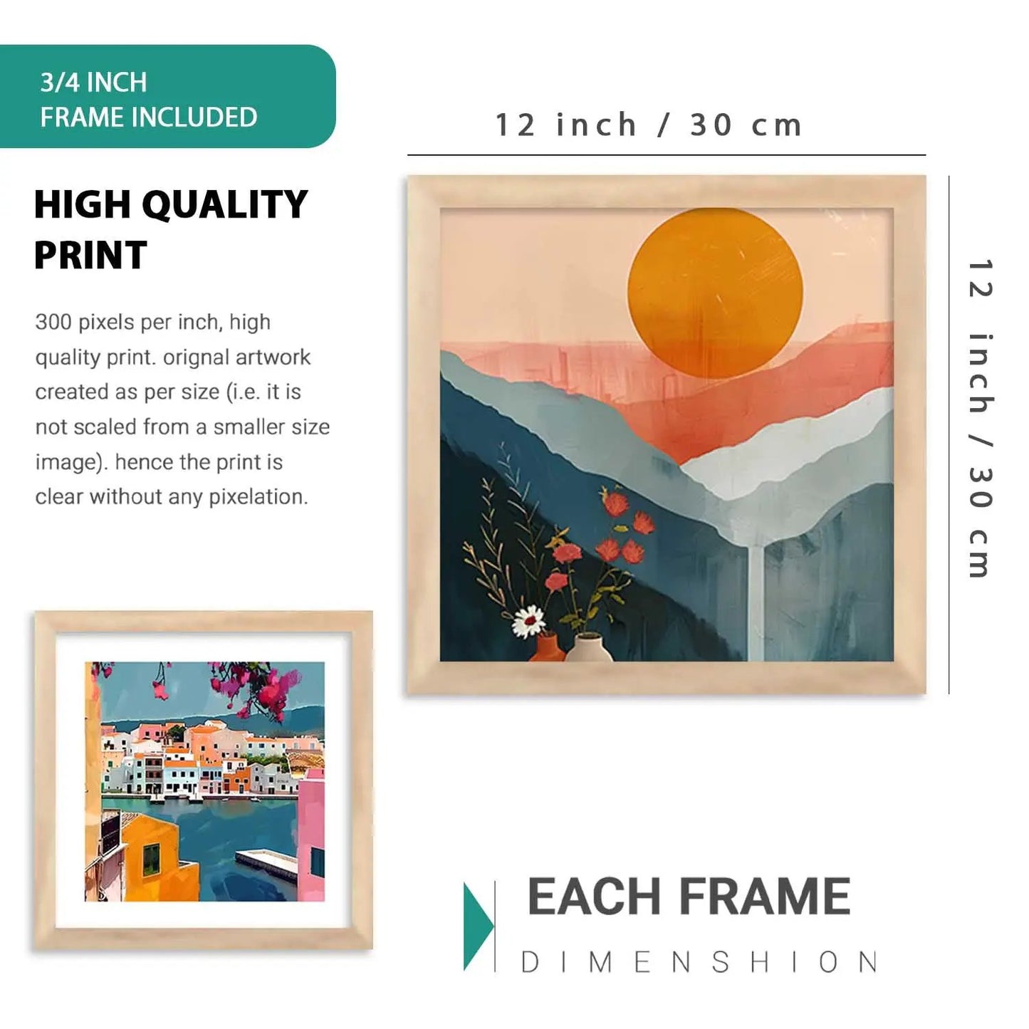 kotart Modern Big Size Art Home Decoration  Paintings With Frame For Living Room Bed Room Hotel Wall Decor