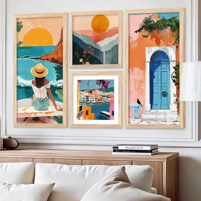 kotart Modern Big Size Art Home Decoration  Paintings With Frame For Living Room Bed Room Hotel Wall Decor