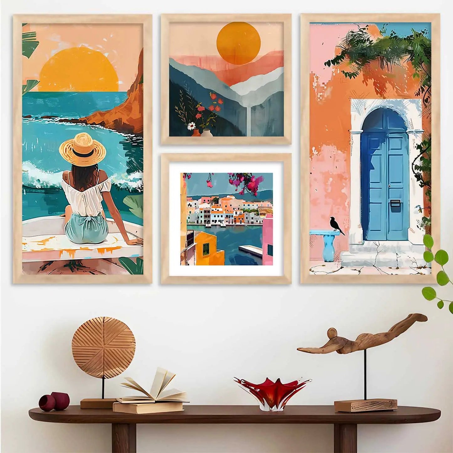 kotart Modern Big Size Art Home Decoration  Paintings With Frame For Living Room Bed Room Hotel Wall Decor
