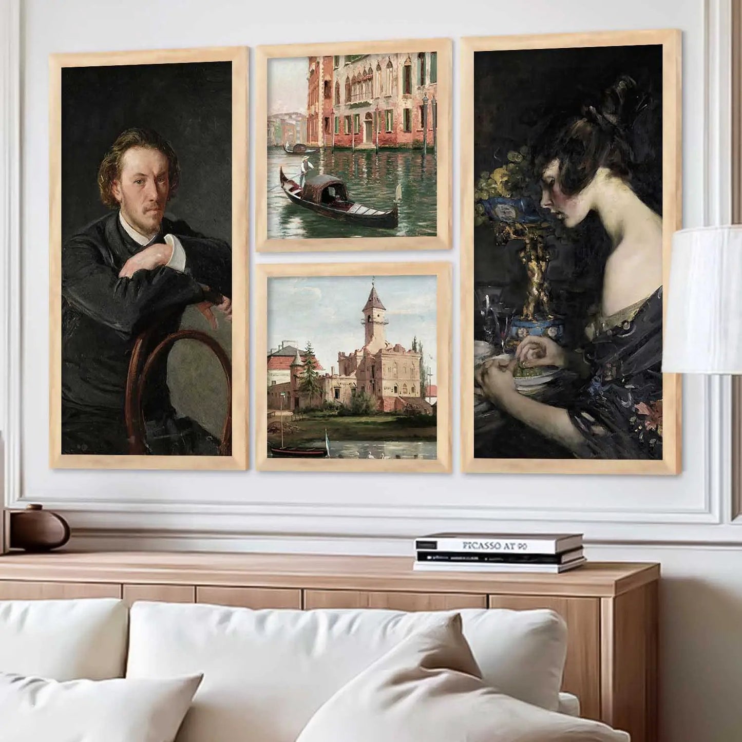 kotart Modern Big Size Art Home Decoration Painting Abstract Paintings With Frame For Living Room Bed Room Hotel Wall Decor