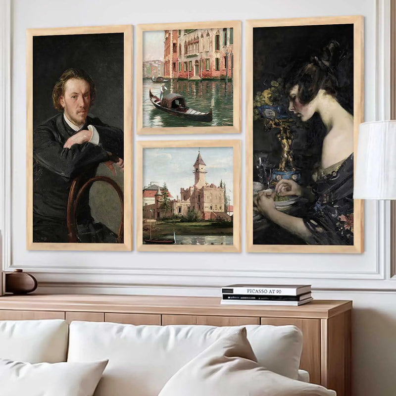 kotart Modern Big Size Art Home Decoration Painting Abstract Paintings With Frame For Living Room Bed Room Hotel Wall Decor