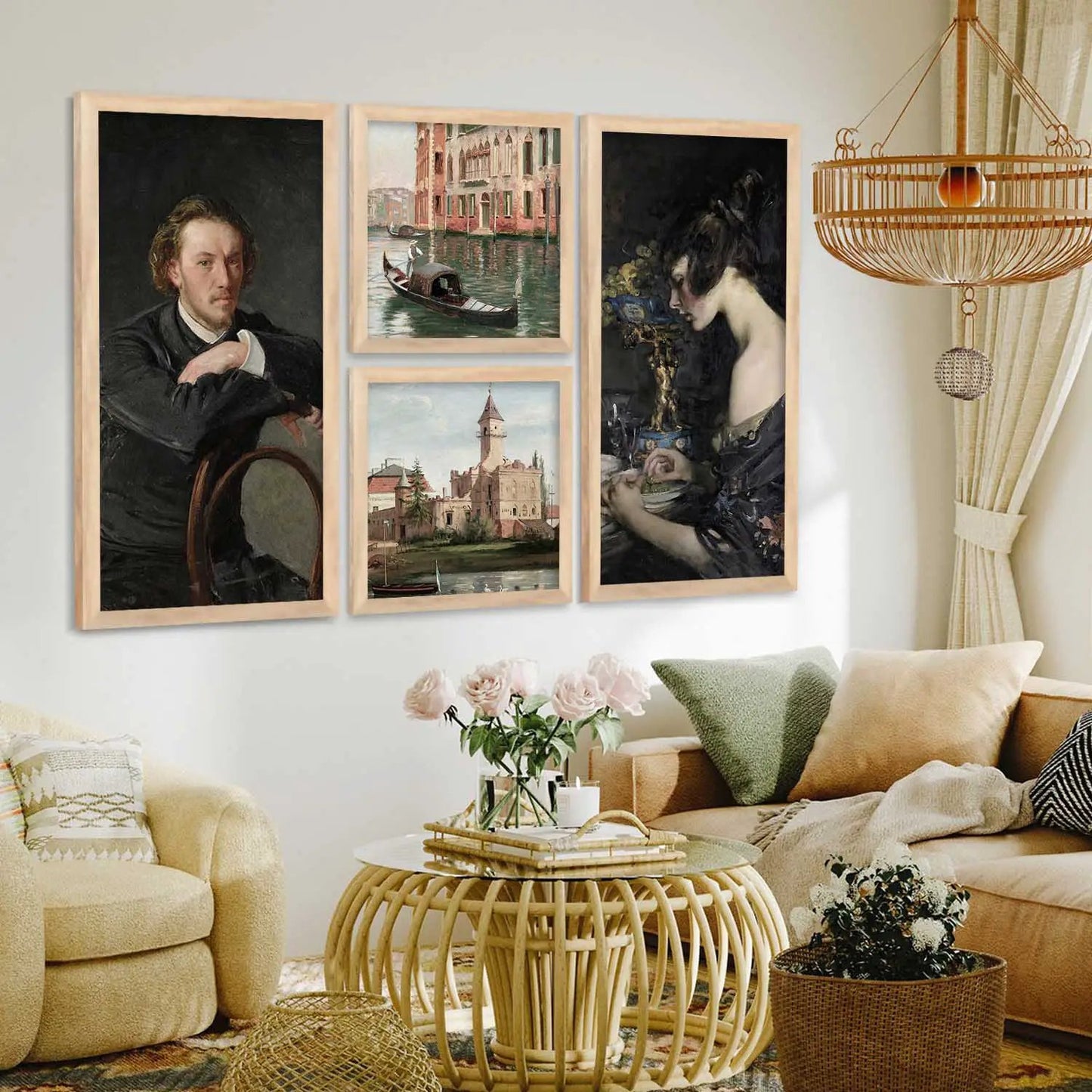 kotart Modern Big Size Art Home Decoration Painting Abstract Paintings With Frame For Living Room Bed Room Hotel Wall Decor