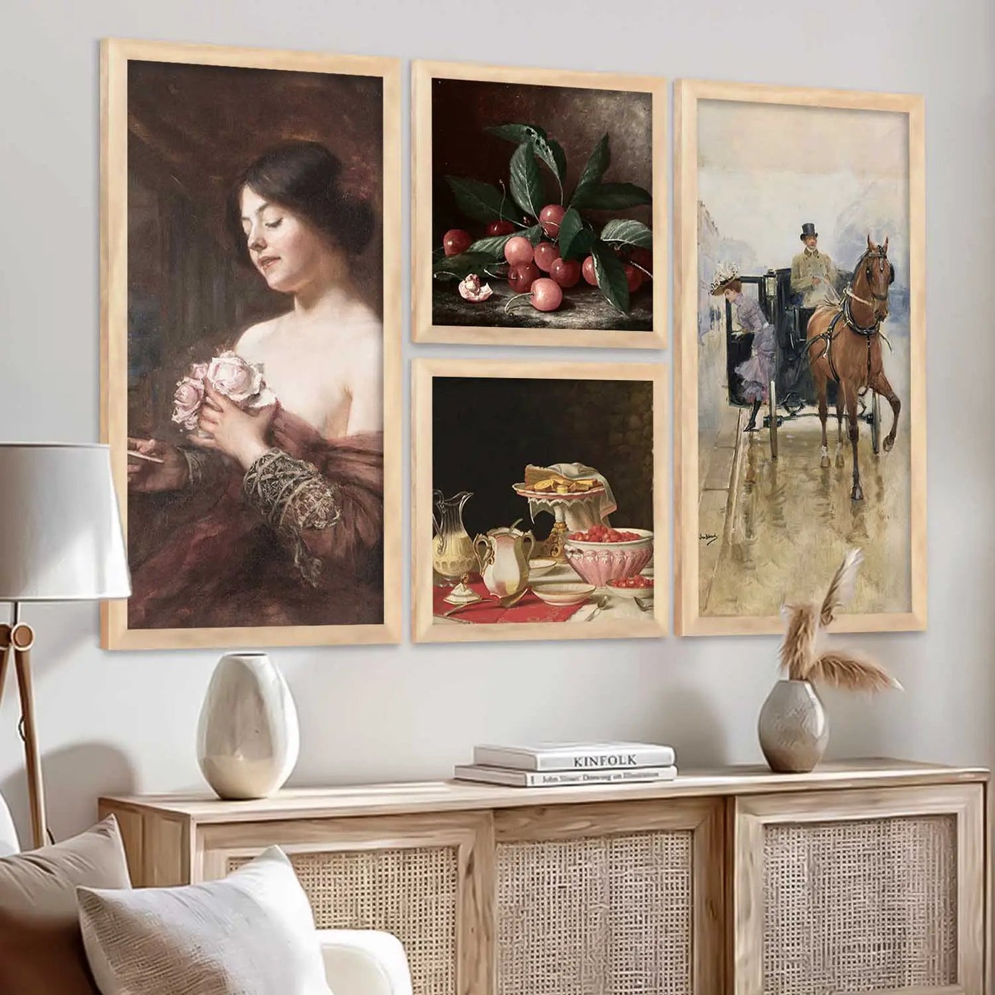 kotart Modern Big Size Art Home Decoration Paintings With Frame For Living Room Bed Room Hotel Wall Decor