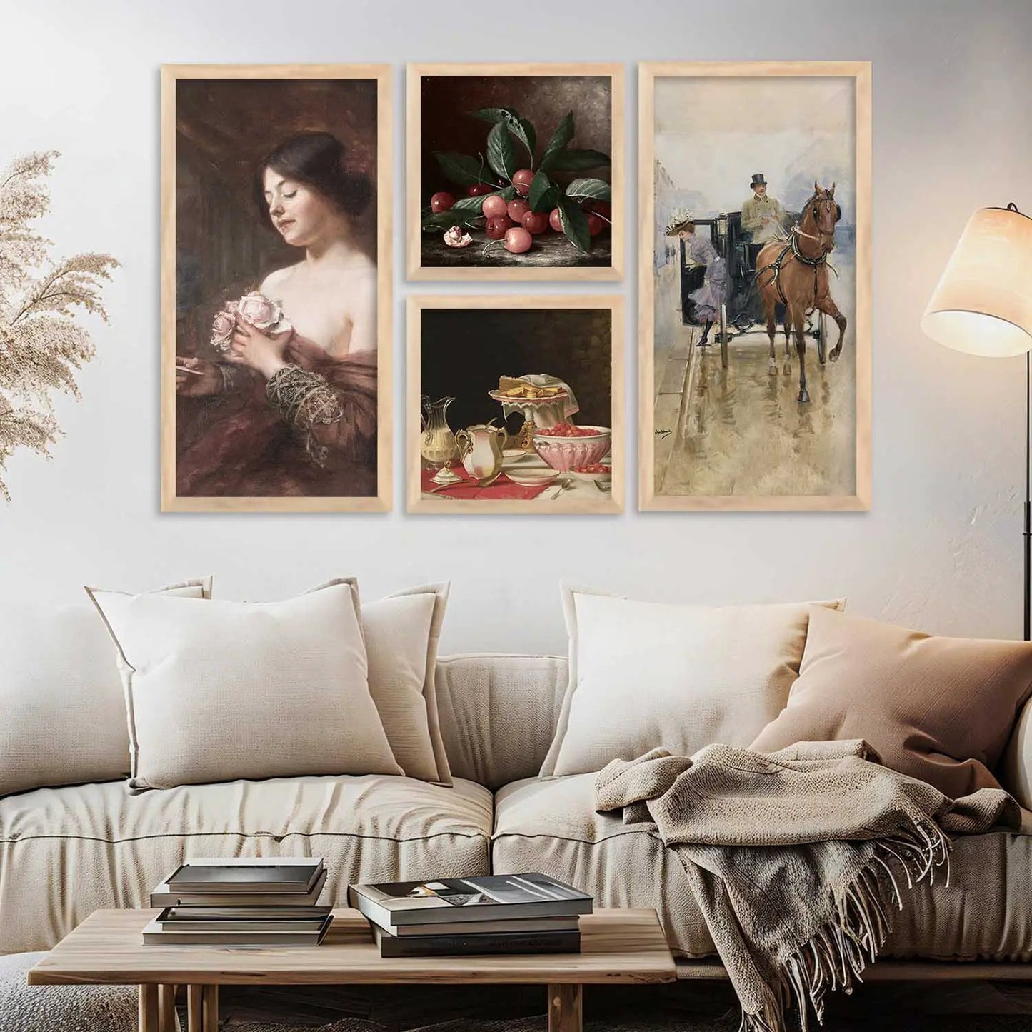kotart Modern Big Size Art Home Decoration Paintings With Frame For Living Room Bed Room Hotel Wall Decor