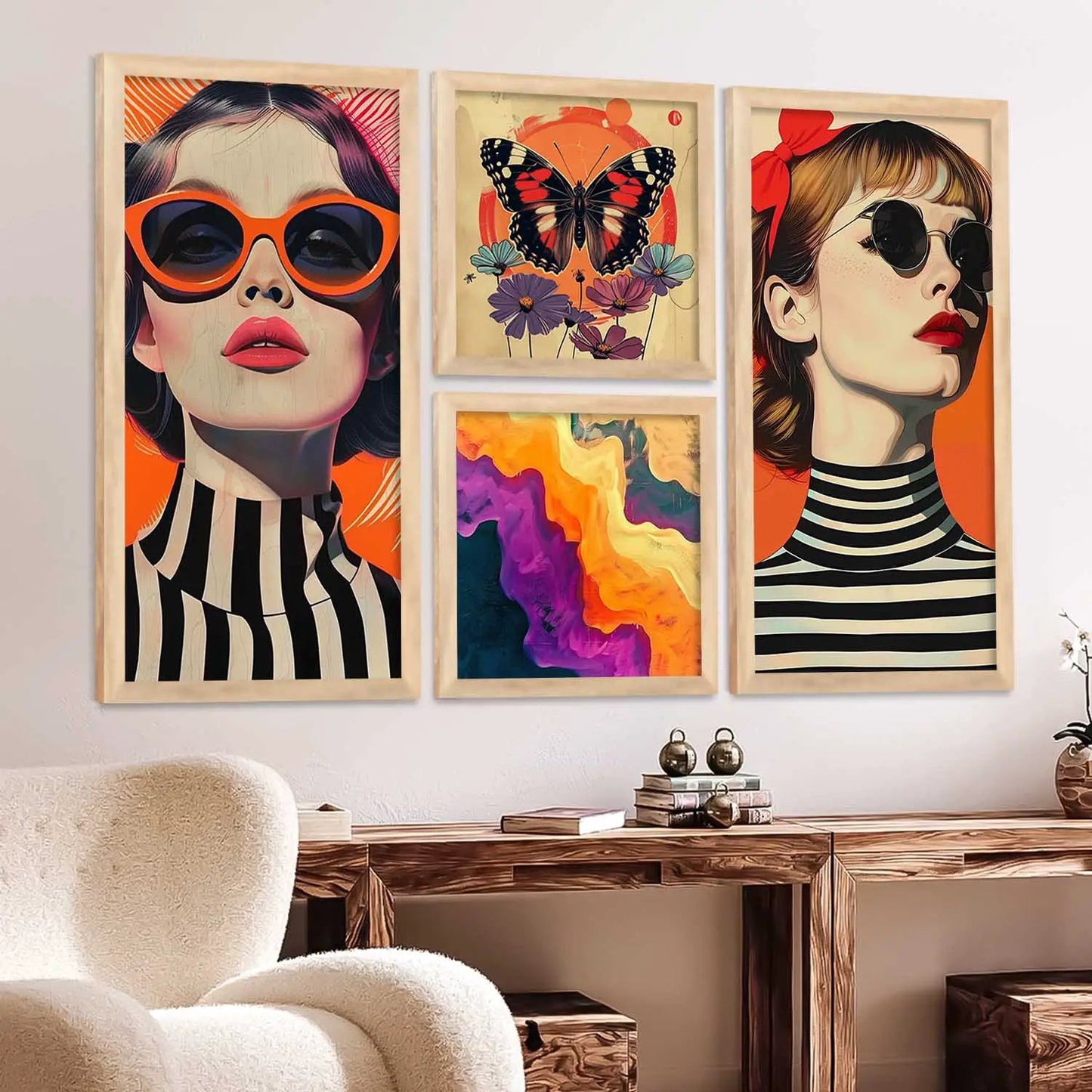 kotart Decorative Modern Big Size Wall Art Print With Frame Paintings For Living Room Bed Room Hotel Wall Decor