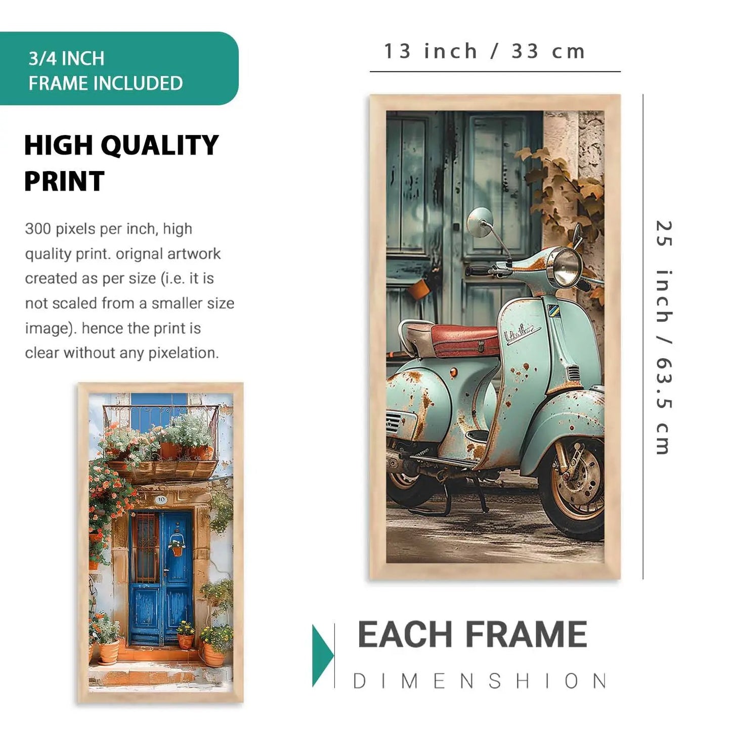 kotart Modern Big Size Art Home Decoration  Paintings With Frame For Living Room Bed Room Hotel Wall Décor