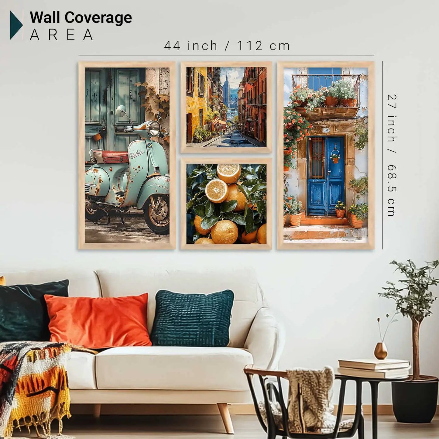 kotart Modern Big Size Art Home Decoration  Paintings With Frame For Living Room Bed Room Hotel Wall Décor