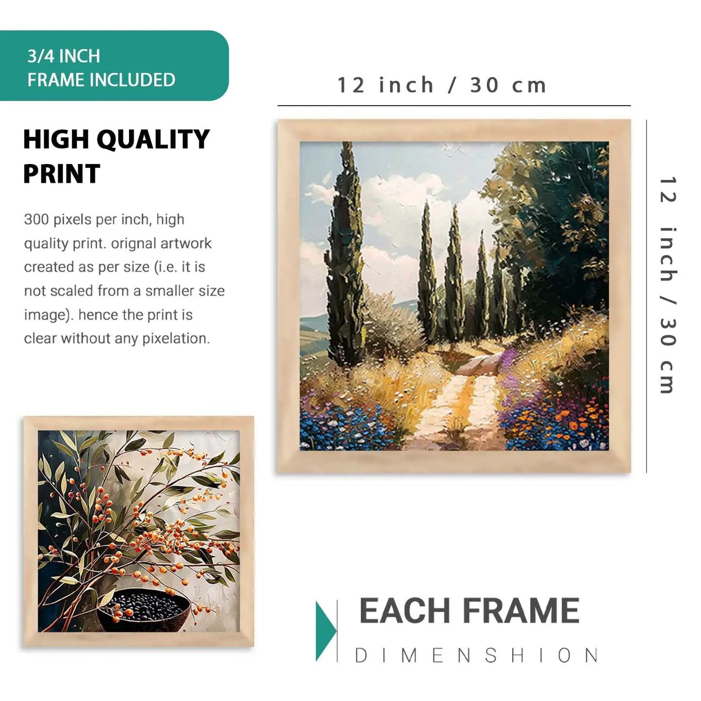 kotart Decorative Modern Big Size Wall Art Print With Frame  Paintings For Living Room Bed Room Hotel Wall Decor