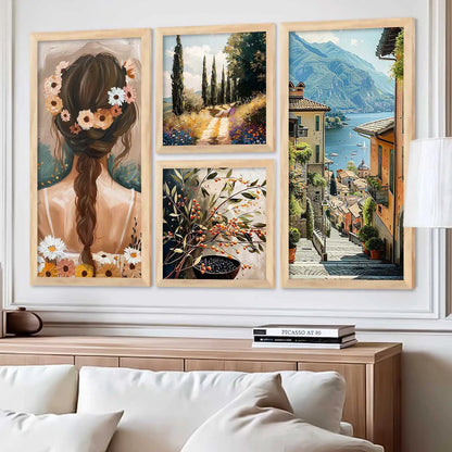 kotart Decorative Modern Big Size Wall Art Print With Frame  Paintings For Living Room Bed Room Hotel Wall Decor