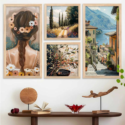 kotart Decorative Modern Big Size Wall Art Print With Frame  Paintings For Living Room Bed Room Hotel Wall Decor
