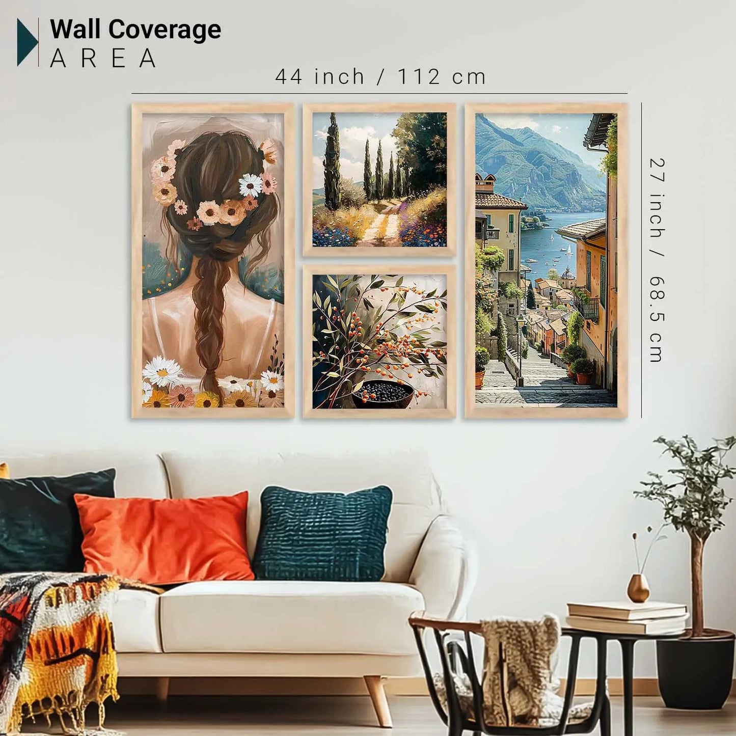 kotart Decorative Modern Big Size Wall Art Print With Frame  Paintings For Living Room Bed Room Hotel Wall Decor