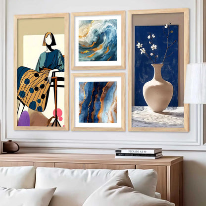 kotart  Modern Big Size Wall Art Home Painting Decoration Paintings With Frame For Living Room Bed Room Hotel Wall Decor