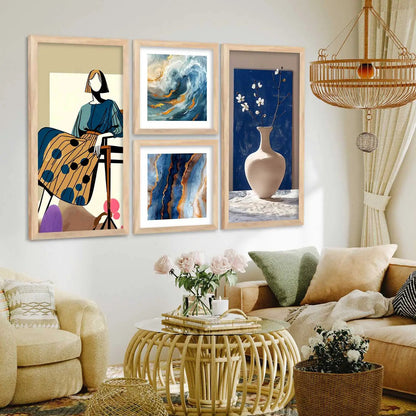 kotart  Modern Big Size Wall Art Home Painting Decoration Paintings With Frame For Living Room Bed Room Hotel Wall Decor