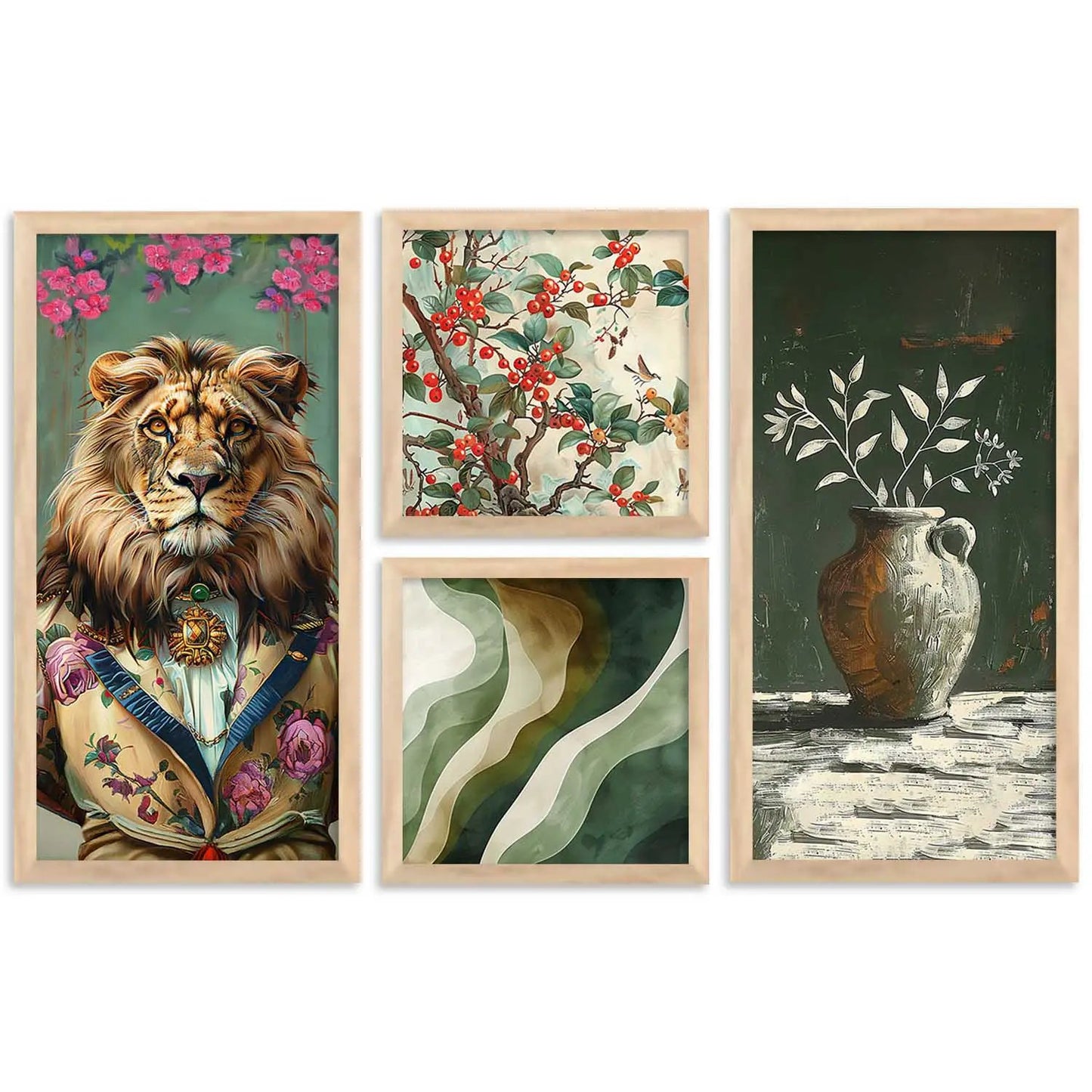 kotart Painting Modern Big Size Wall Art Home Decoration Paintings With Frame For Living Room Bed Room Hotel Wall Decor