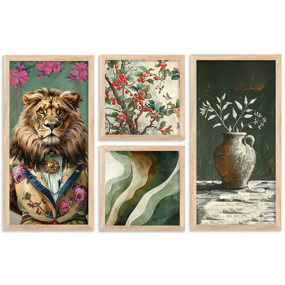 kotart Painting Modern Big Size Wall Art Home Decoration Paintings With Frame For Living Room Bed Room Hotel Wall Decor