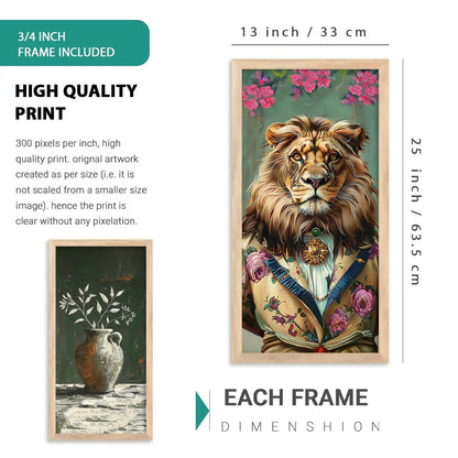 kotart Painting Modern Big Size Wall Art Home Decoration Paintings With Frame For Living Room Bed Room Hotel Wall Decor