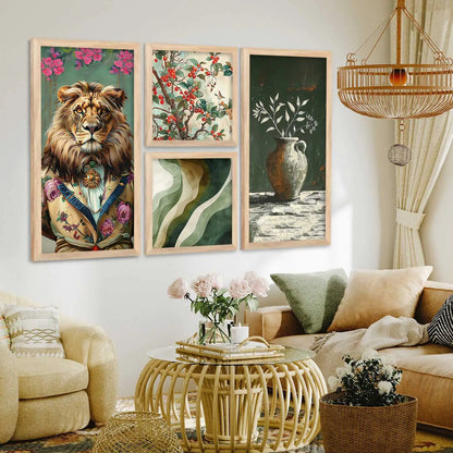 kotart Painting Modern Big Size Wall Art Home Decoration Paintings With Frame For Living Room Bed Room Hotel Wall Decor