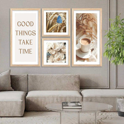 kotart Decorative Modern Big Size Wall Art Print With Frame Cafe Paintings For Living Room Bed Room Hotel Wall Decor