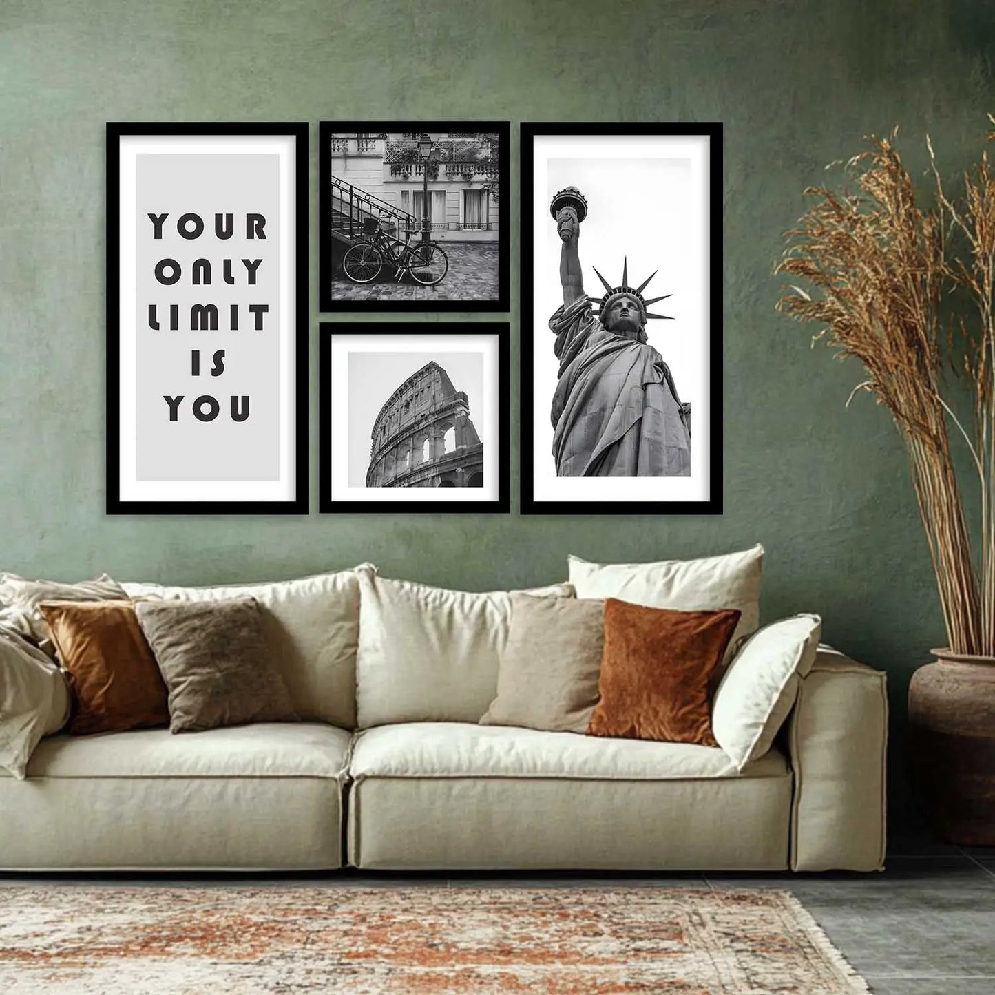 kotart Modern Big Size Art Home Decoration Painting Abstract Paintings With Frame For Living Room Bed Room Hotel Wall Decor