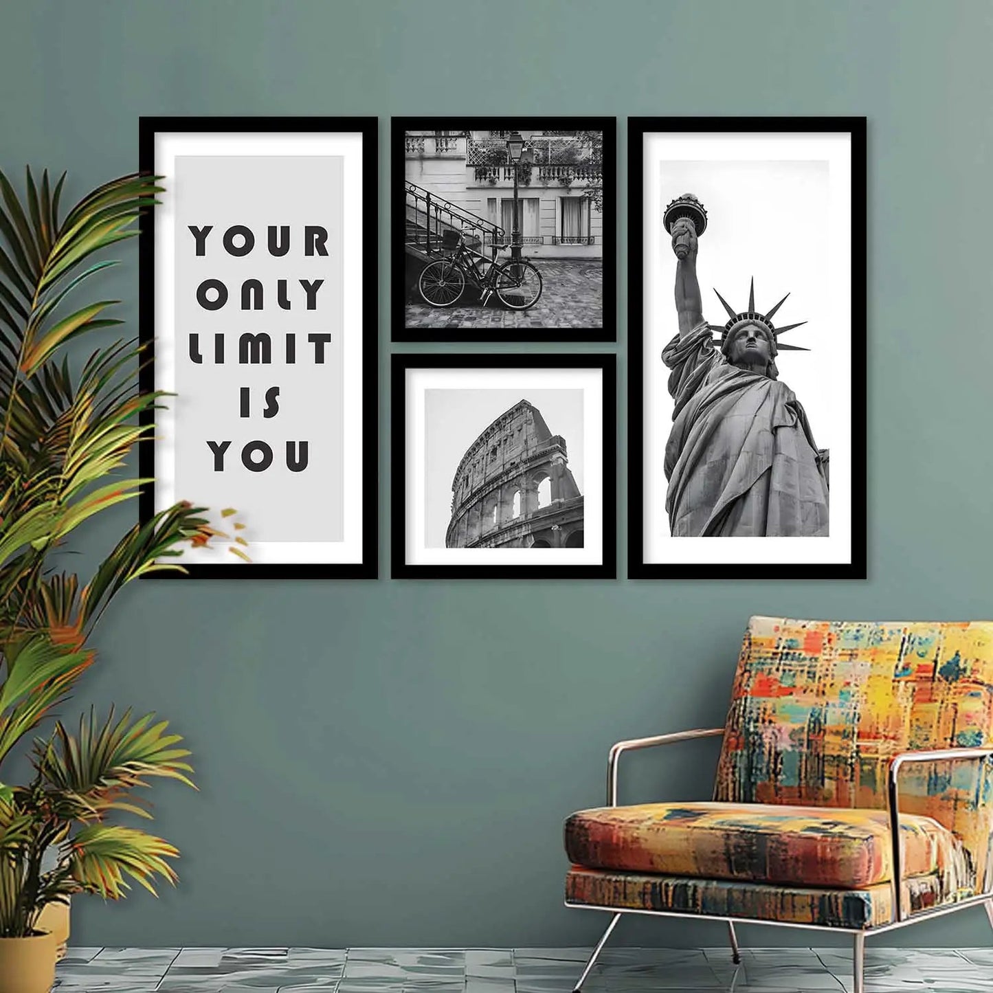 kotart Modern Big Size Art Home Decoration Painting Abstract Paintings With Frame For Living Room Bed Room Hotel Wall Decor