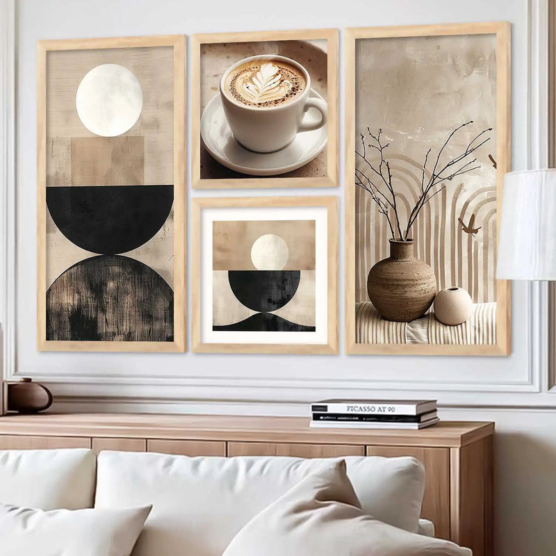 kotart Painting Modern Big Size Wall Art Home Decoration Cafe Paintings With Frame For Living Room Bed Room Hotel Wall Decor