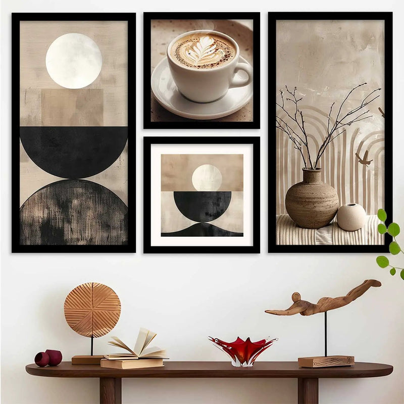 kotart Decorative Modern Big Size Wall Art Home Decor Cafe Painting poster With Frame For Living Room Bed Room Hotel Wall Decor