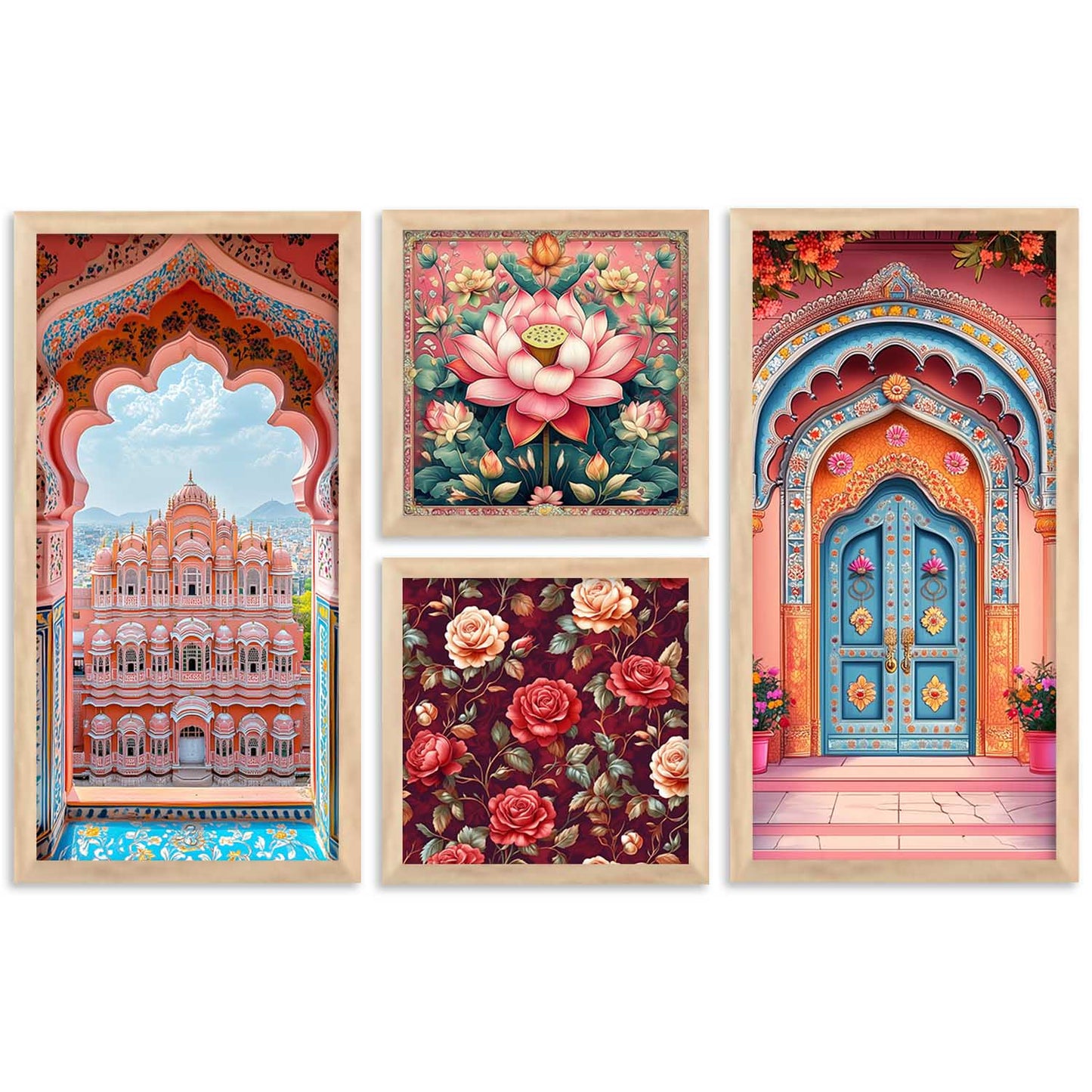 kotart Traditional Big Size Art Wall Painting Home Decoration With Frame For Living Room Bed Room Hotel Wall Decor