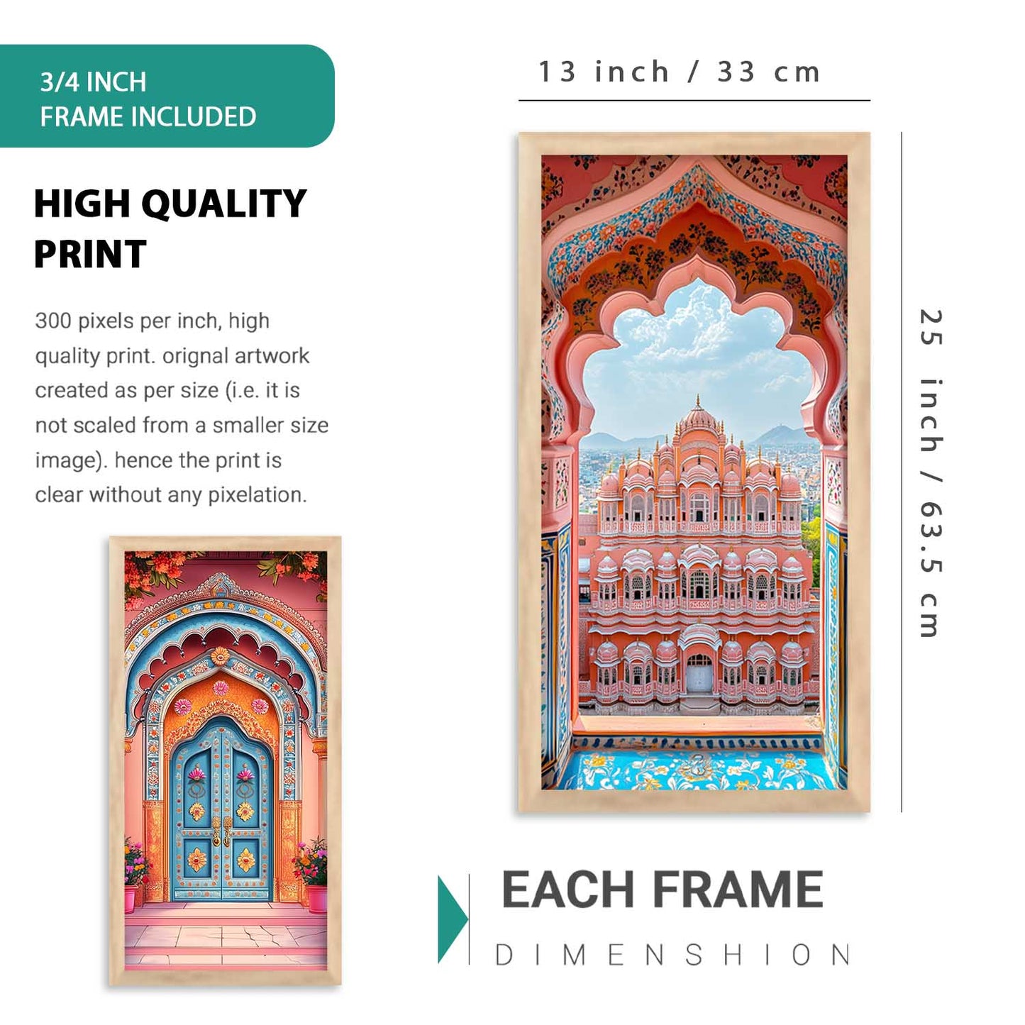 kotart Traditional Big Size Art Wall Painting Home Decoration With Frame For Living Room Bed Room Hotel Wall Decor