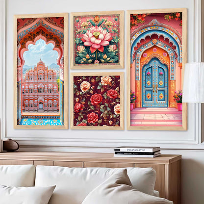 kotart Traditional Big Size Art Wall Painting Home Decoration With Frame For Living Room Bed Room Hotel Wall Decor