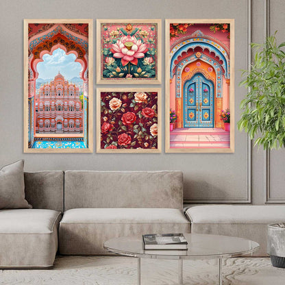 kotart Traditional Big Size Art Wall Painting Home Decoration With Frame For Living Room Bed Room Hotel Wall Decor